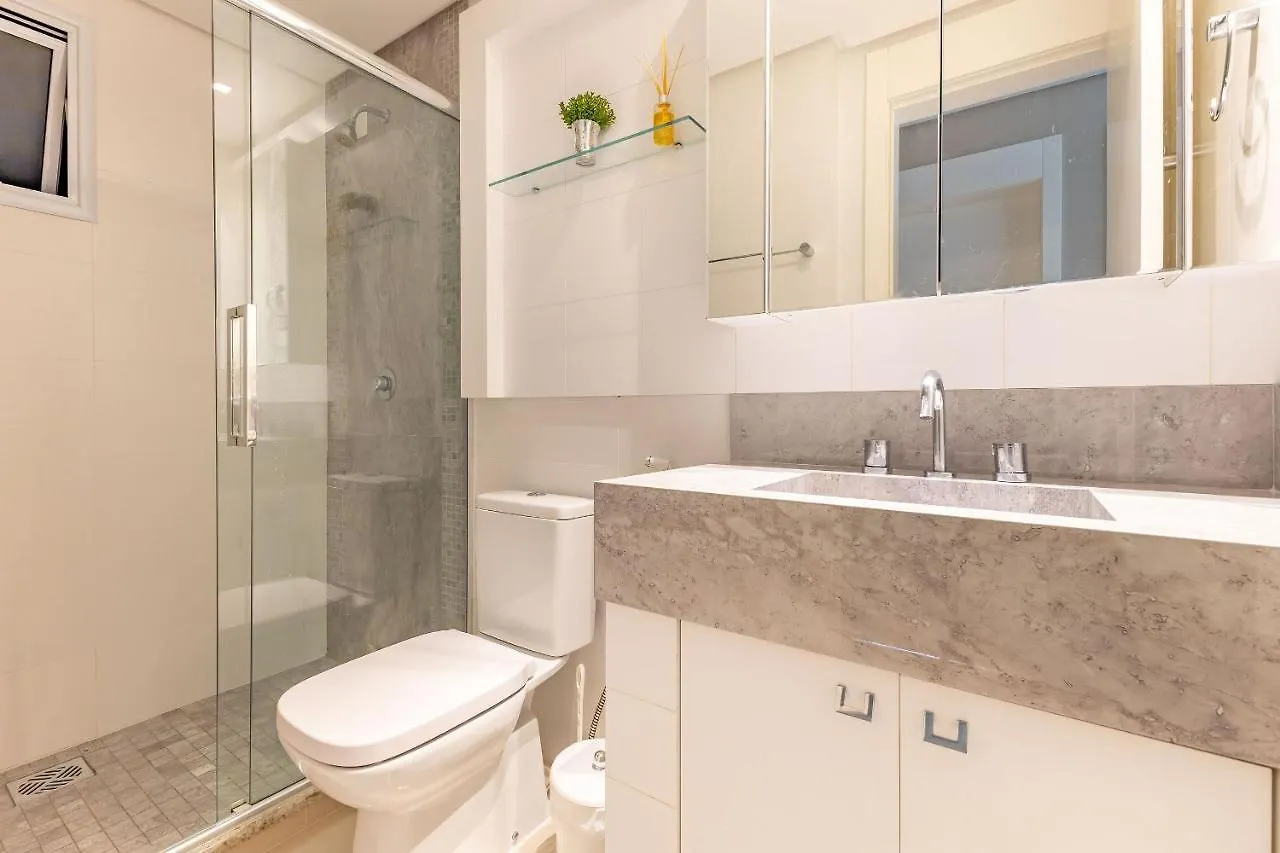 شقة Varandas Do Atlantico - Apartamento Sofisticado Em Condominio Pe Na Areia بومبينهاس البرازيل